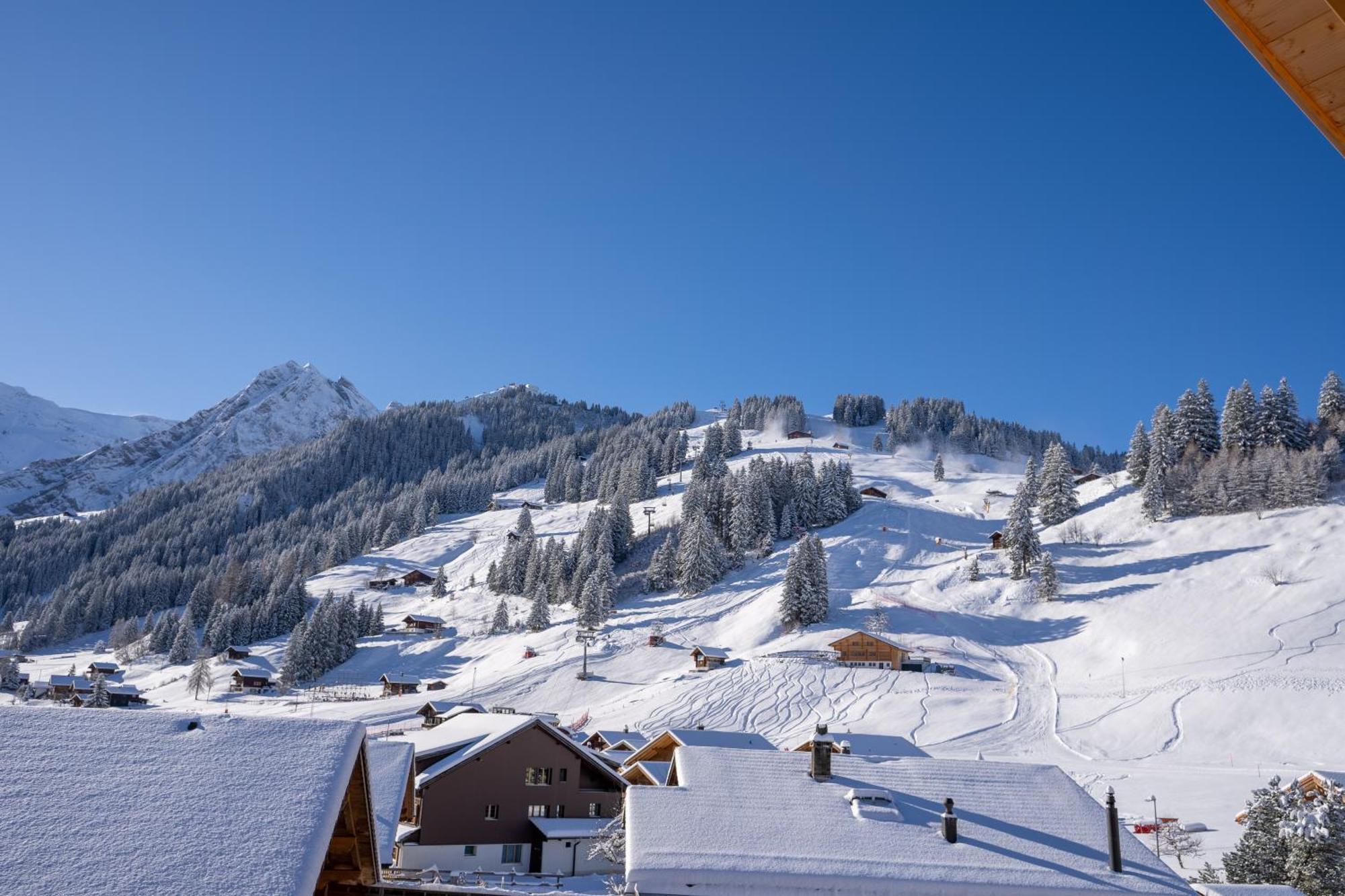 Chuenislodge2- Zwei Balkone, Gemuetlicher Kamin, Top Aussicht Adelboden Extérieur photo